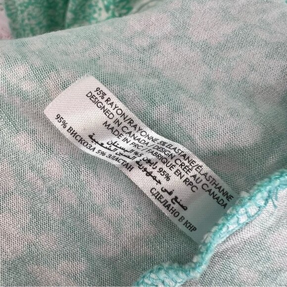 La Vie En Rose Dress flowers blue green Mint Floral Dress - Picture 10 of 12